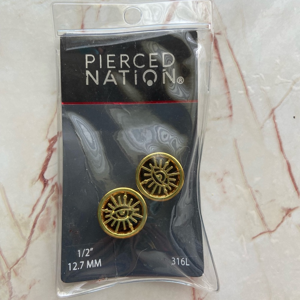 Golden Eye Ear Tunnels. 1/2g